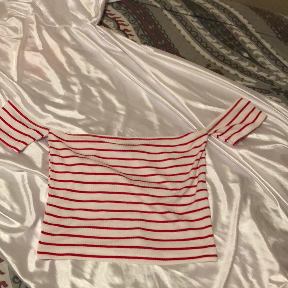 Off the shoulder crop top